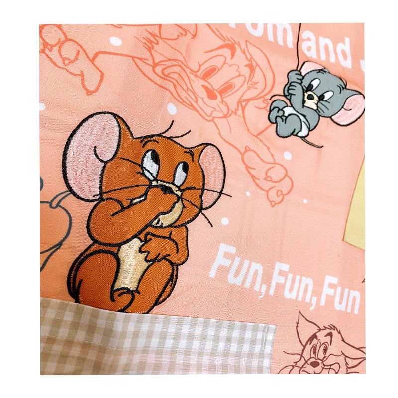 トム＆ジェリー トムジェリ ぶらさがりエプロン (オレンジ) プリント