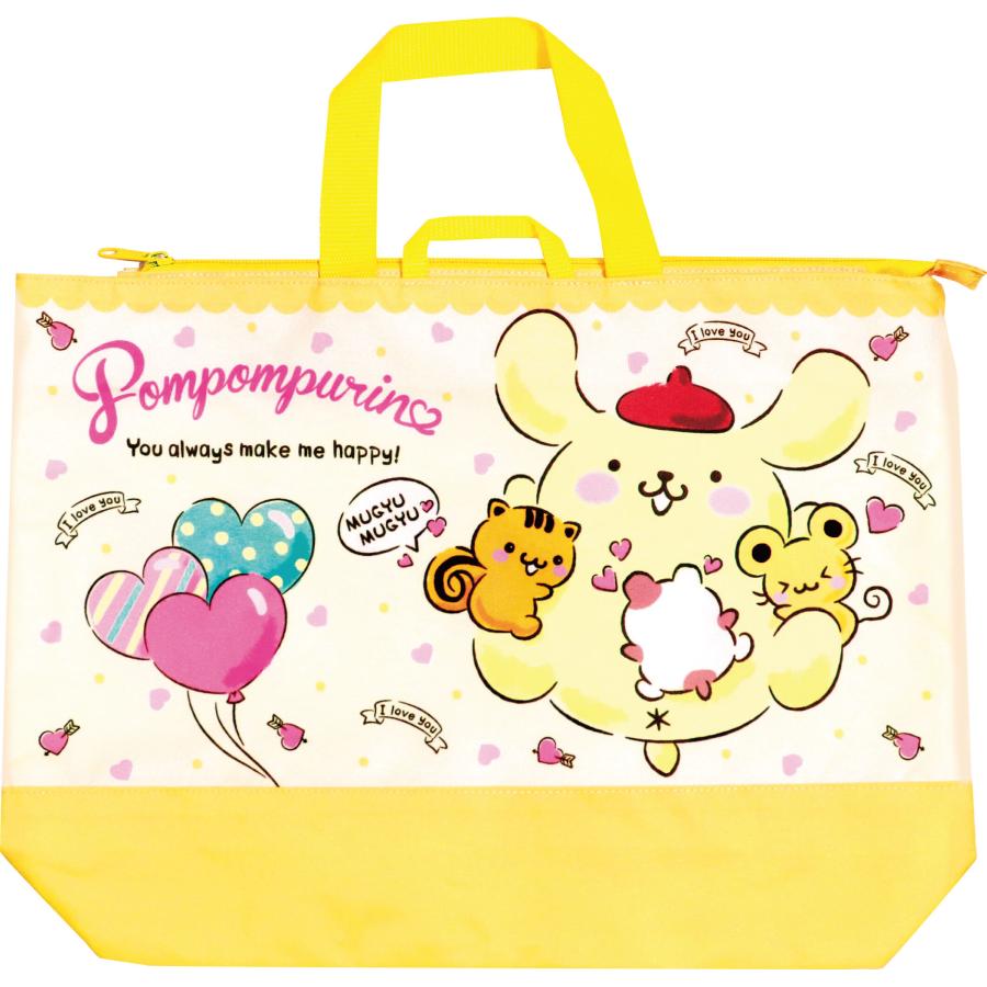ポムポムプリン サンリオ ポムポムプリン/ハグ レッスンバッグ 手さげ