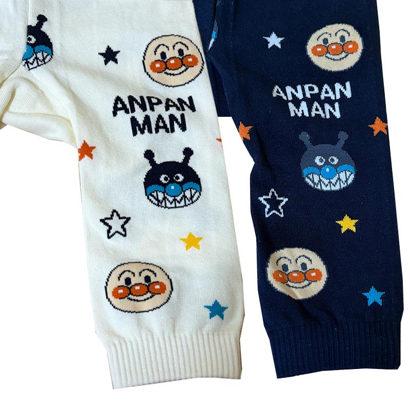 BANDAI（バンダイ） アンパンマン ばいきんまん 総柄ニットパンツ