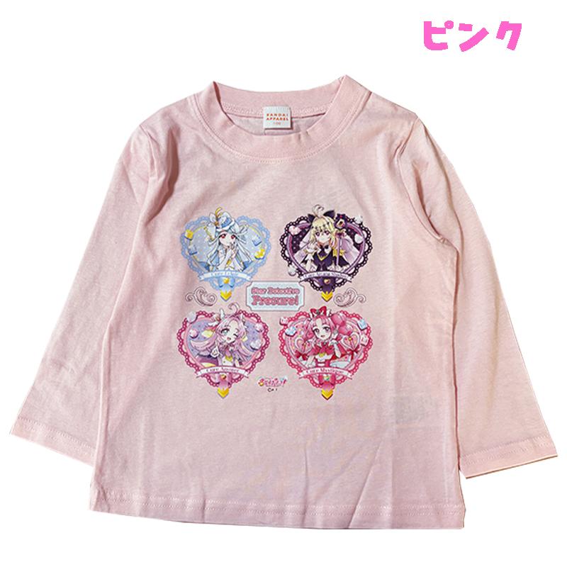 BANDAI（バンダイ） 名探偵プリキュア！ 長袖Tシャツ ロンT 天竺 子供