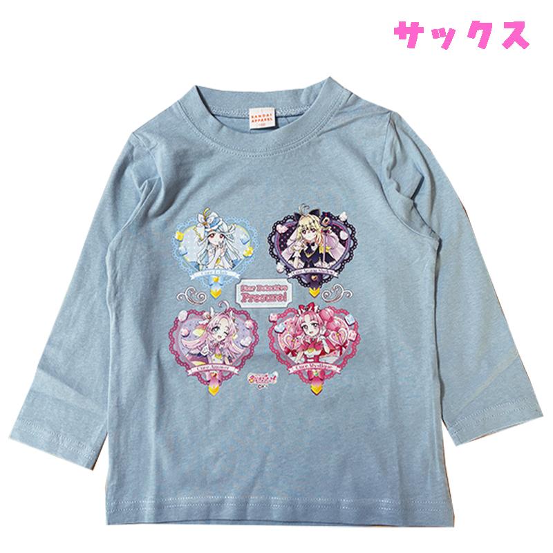 BANDAI（バンダイ） 名探偵プリキュア！ 長袖Tシャツ ロンT 天竺 子供