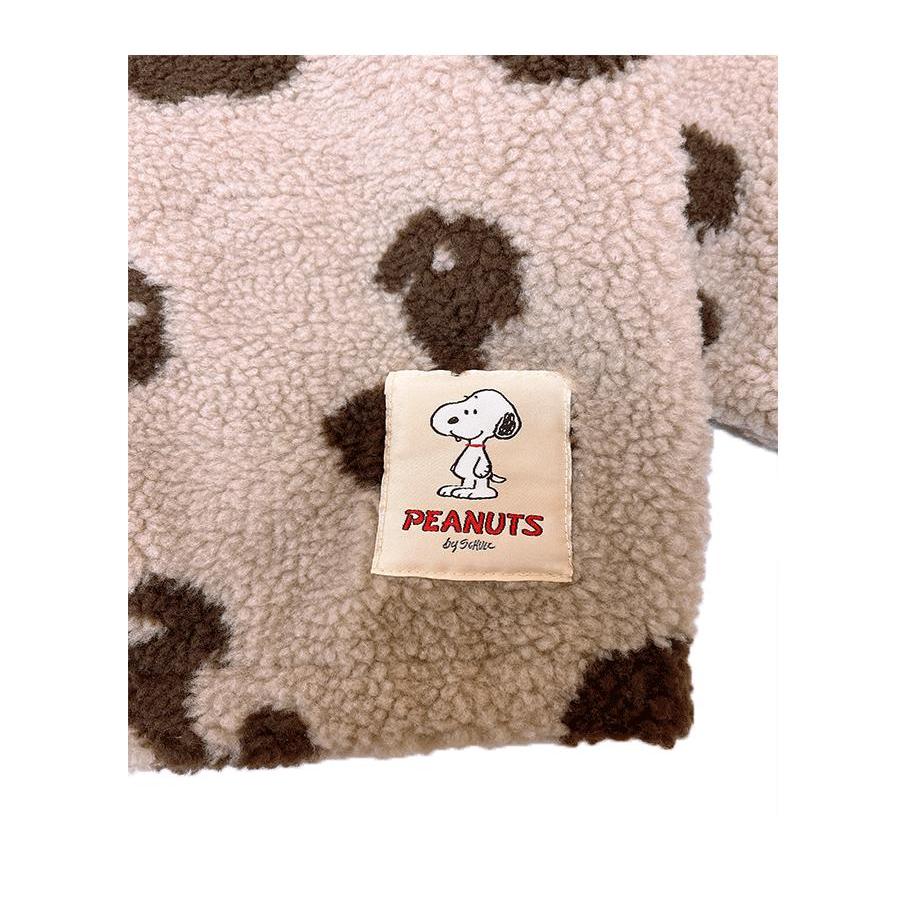 PEANUTS PEANUT スヌーピー ジャガードボア ジップアップ ジャケット