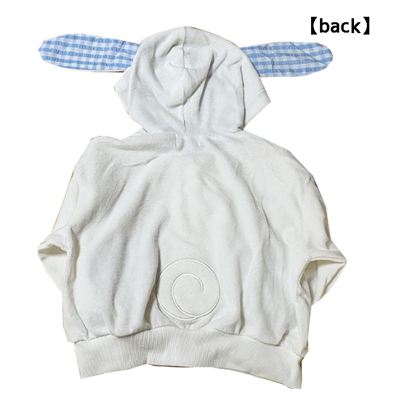 シナモロール サンリオ なりきりパーカー 変身 ニットベロア 女児