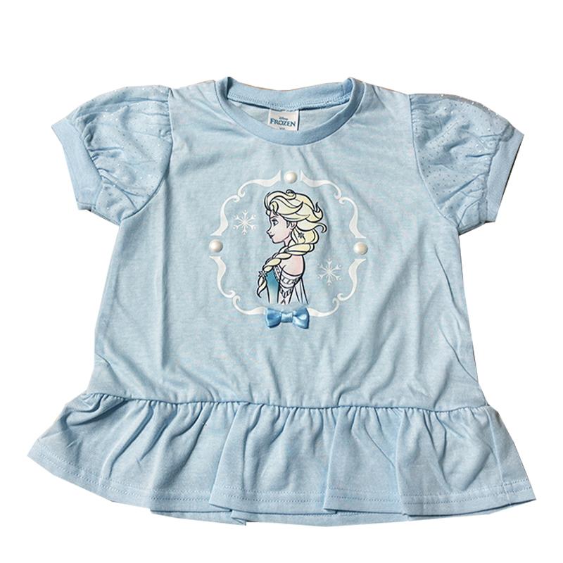 ディズニー アナと雪の女王 アナ雪 エルサ キラキラ 半袖Tシャツ 接触冷感 ガーリー トップス ベビー トドラー 天竺 221237008 03 | アナと雪の女王 | 01