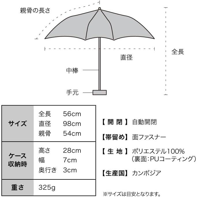 Wpc. ワールドパーティー IZA イーザ 自動開閉 折りたたみ傘