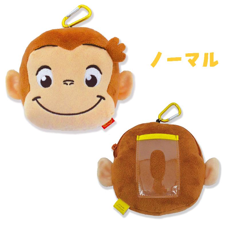 おさるのジョージ TOY STYLE トイスタイル フェイスリールパスケース