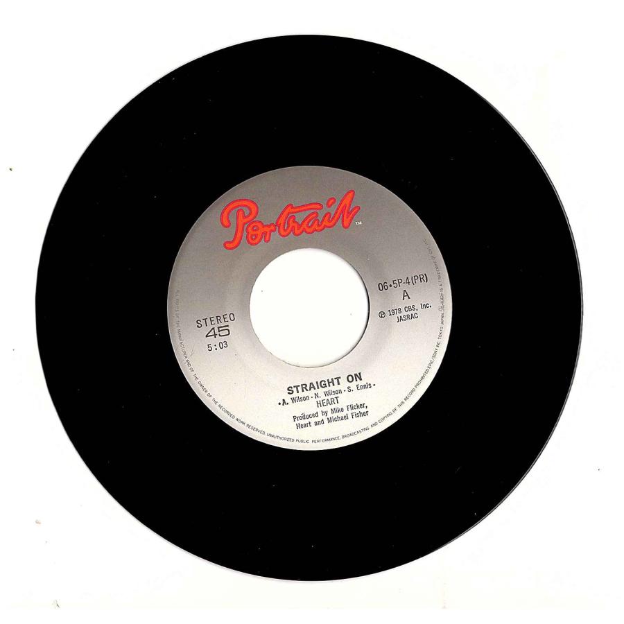◆EP/7’’シングル◆Heart「Straight On / Lighter Touch」Portrait 06-5P-4　Arena Rock |  | 01