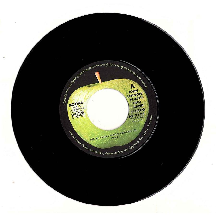 ◆EP/7’’シングルレコード◆John Lennon / Yoko Ono「Mother / Why」AR-2734　￥500盤　ex:The Beatles/ビートルズ |  | 02