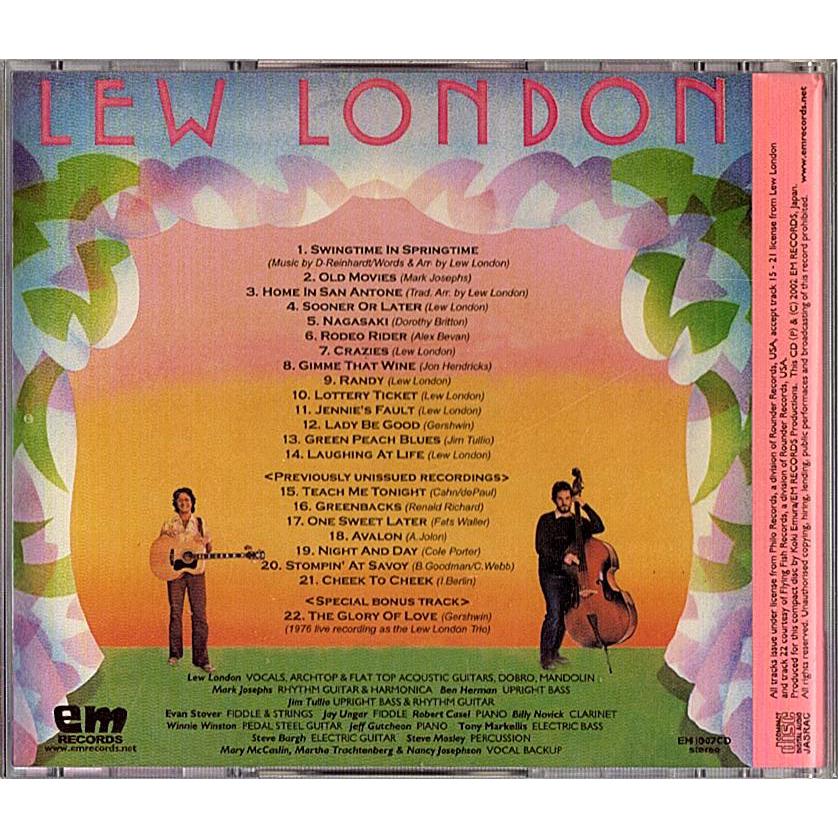 ◆CD◆Lew London「Swingtime In Springtime」EM1007CD《国内盤》Jazz, Folk, World, & Country |  | 01