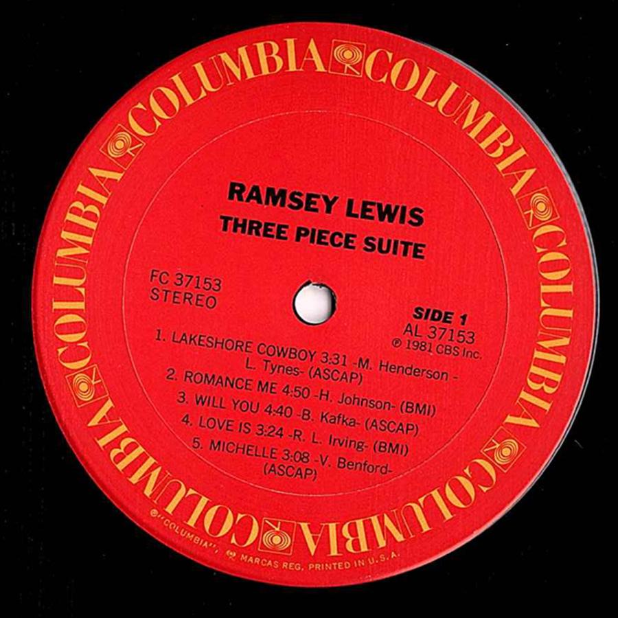 ◆LPレコード/シュリンク付◆Ramsey Lewis「Three Piece Suite」FC 37153《輸入盤》両面「COLUMBIA NY」刻印　Soul-Jazz, Jazz-Funk |  | 01