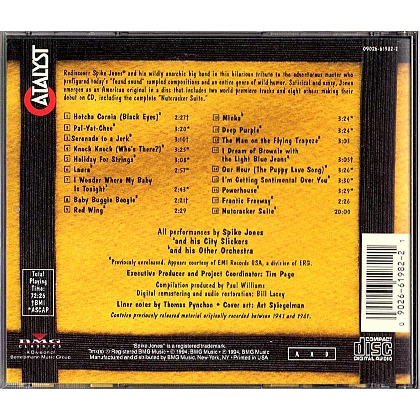 ◆CD◆Spike Jones「Spiked! - The Music Of Spike Jones」《輸入盤》Big Band, Parody |  | 01