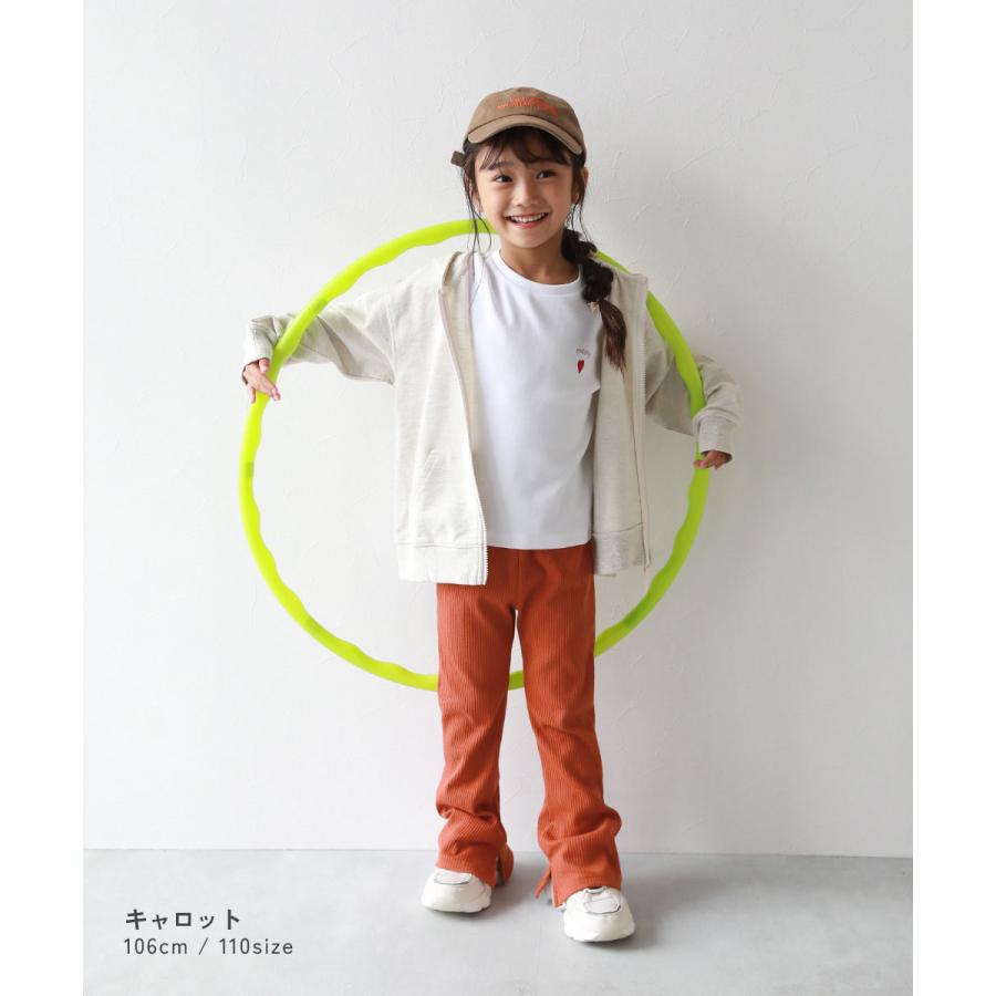 ロングパンツ 長ズボン ボトムス リブフレアパンツ キッズ 子供服 女の子  デビロック devirock | devirock | 23
