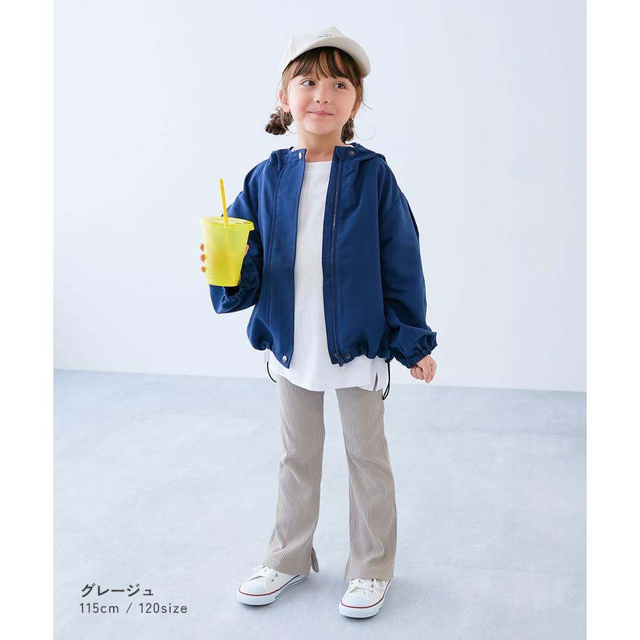 ウエストゴム ロングパンツ 長ズボン ボトムス すらっと脚長 リブフレアパンツ キッズ 子供服 女の子 デビロック devirock 26ss_girls | devirock | 21