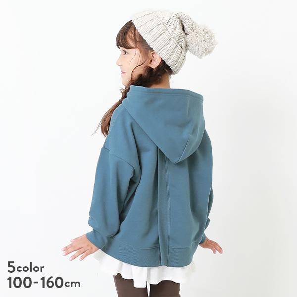 子供服 バックスリットスウェットプルパーカー キッズ 女の子 パーカー トレーナー トップス Devirock デビロック1 798円 無料