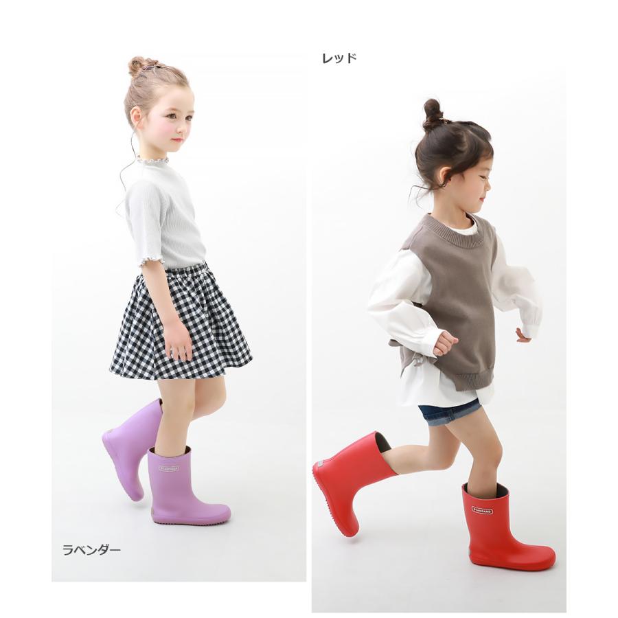 レインブーツ キッズ 長靴 雨用 ラバー リフレクター付き 子供服 男の子 女の子 シューズ 靴 デビロック devirock | devirock | 16