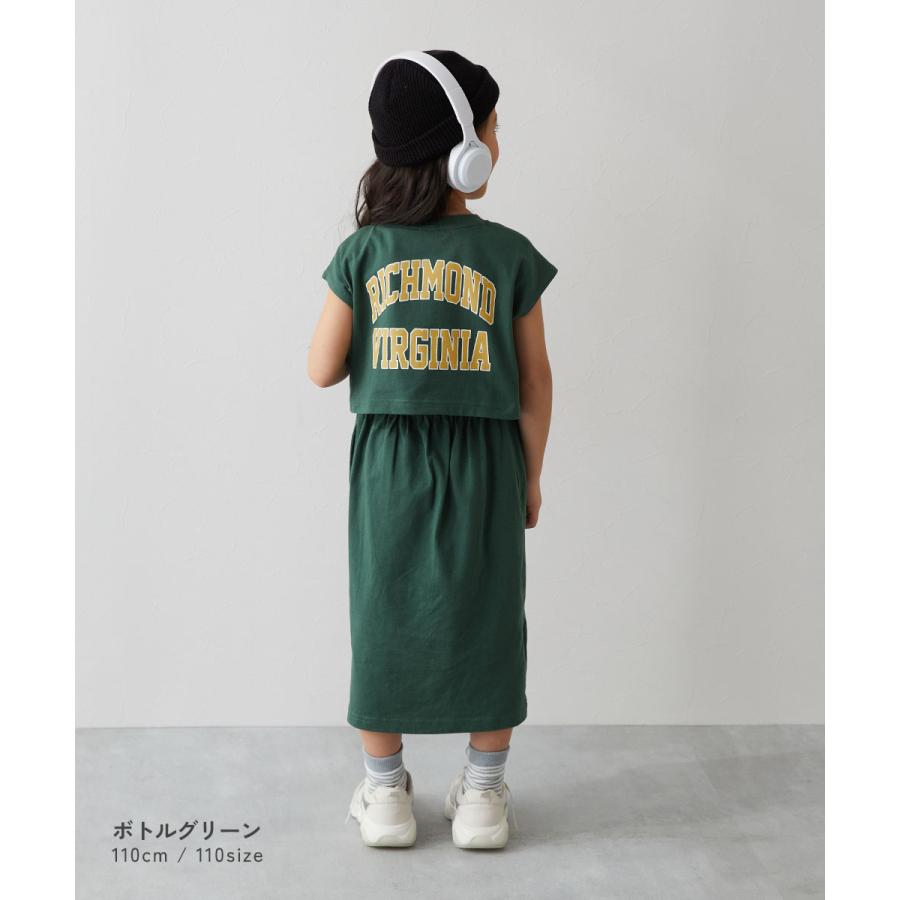 半袖ワンピース ワンピース バックデザイン 半袖ワンピース キッズ 子供服 女の子  デビロック devirock 25ss_ガールズトレンド | devirock | 22