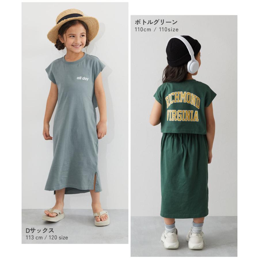 【新品未使用】アルベロベロ半袖膝丈ワンピース devirock（デビロック） ロゴ 半袖ワンピース ワンピース 後ろ姿も
