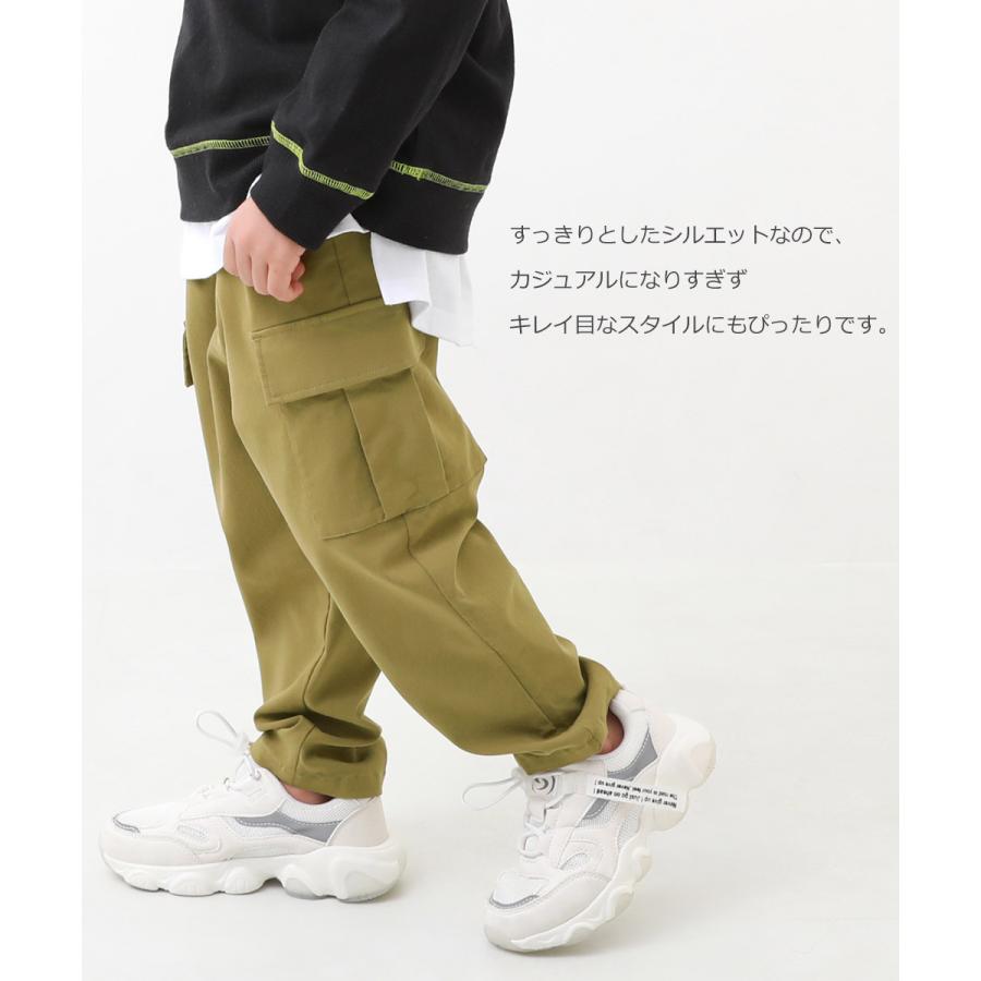 子供服 ウルトラストレッチ ツイル カーゴパンツ キッズ 男の子 女の子