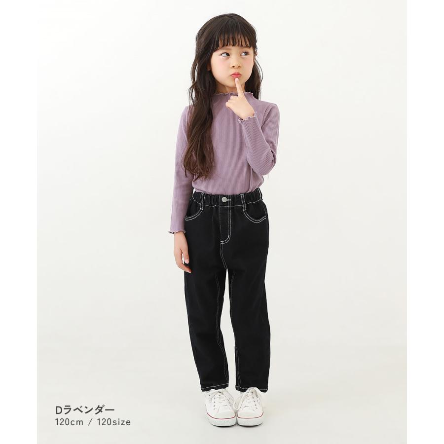 devirock ロンT トップス メロウリブ長袖Tシャツ キッズ 子供服