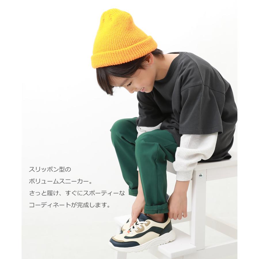 子供服 撥水 ボリュームスニーカーキッズ 男の子 女の子 シューズ スニーカー 靴 デビロック devirock | devirock | 06