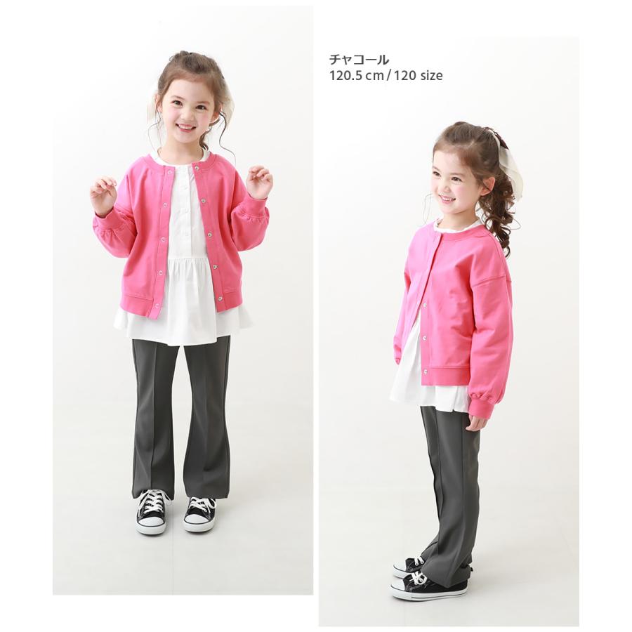 パンツ キッズ フレアパンツ ピンタック ガールズ 子供服 女の子 長ズボン ボトムス ロングパンツ デビロック devirock | devirock | 13