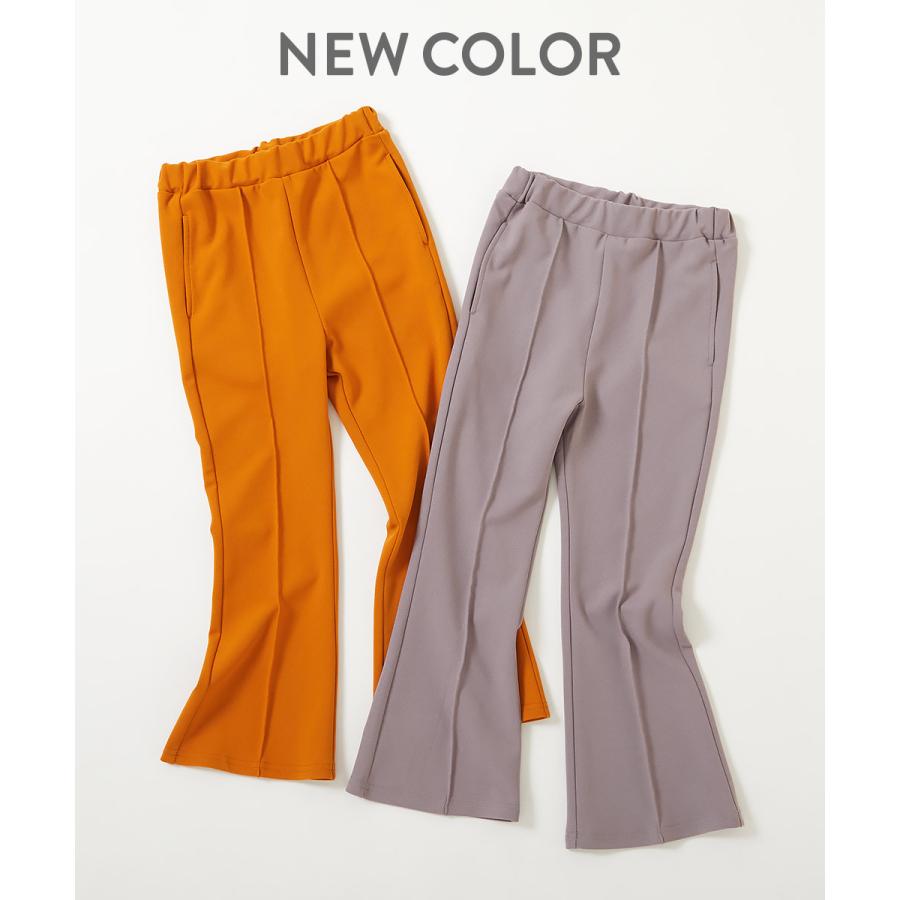 パンツ キッズ フレアパンツ ピンタック ガールズ 子供服 女の子 長ズボン ボトムス ロングパンツ デビロック devirock | devirock | 11