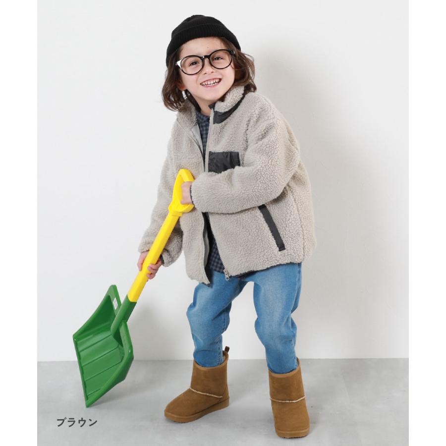 防寒 防水 スエード ブーツ 防水 ムートンブーツ キッズ 子供服 男の子 女の子  デビロック devirock | devirock | 14
