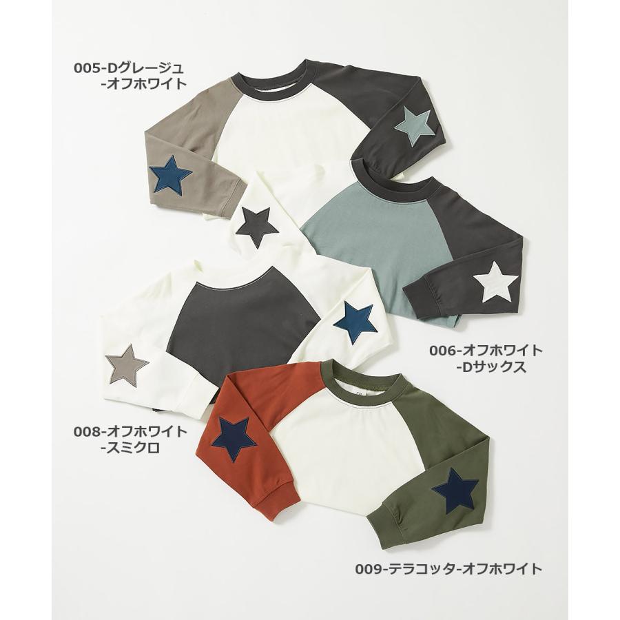 長袖tシャツ ロンt キッズ 子供服 男の子 女の子 綿100% エルボーパッチ トップス デビロック devirock | devirock | 08