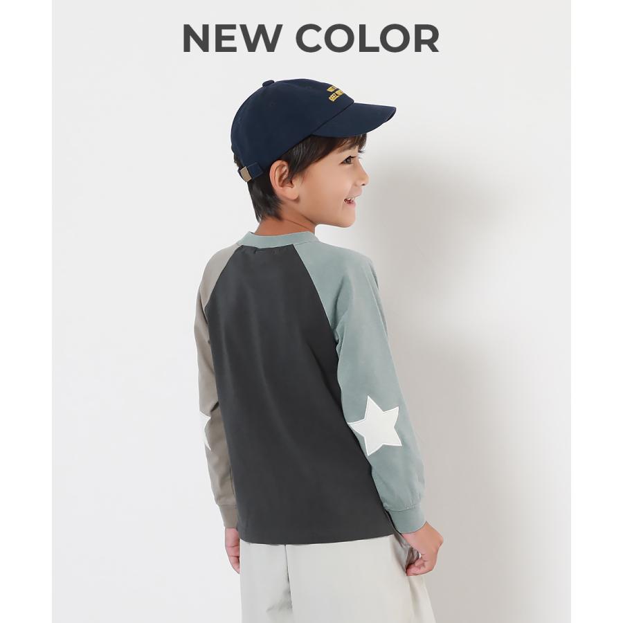 長袖tシャツ ロンt キッズ 子供服 男の子 女の子 綿100% エルボーパッチ トップス デビロック devirock | devirock | 12