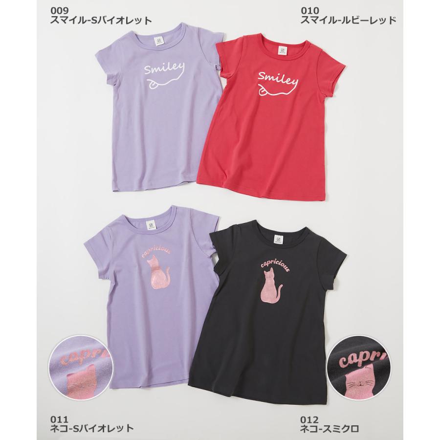 子供服 デビラボ プリントチュニックTシャツキッズ ベビー 女の子 トップス 半袖Tシャツ Tシャツ デビロック devirock｜devirockstore｜24