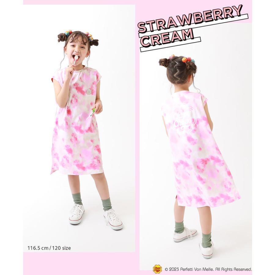 devirock 子供服 Chupa Chups タイダイノースリーブワンピース キッズ 