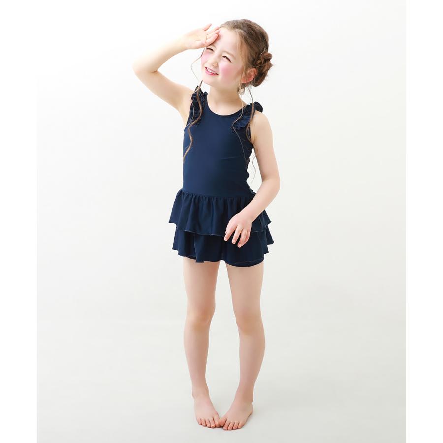 水着・水泳用品 apolina kids Elvira Beach Set 3-5y devirock（デビロック） UVカット 女児 セパレート型 フリルスクール