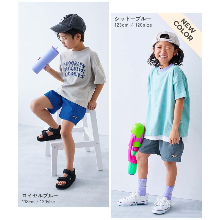 半ズボン 短パン ウエストゴム ハーフパンツ ボトムス 【水はじく】撥水ナイロン ショートパンツ(水陸両用) キッズ  デビロック 26ss_水はじく 爆買 | devirock | 22