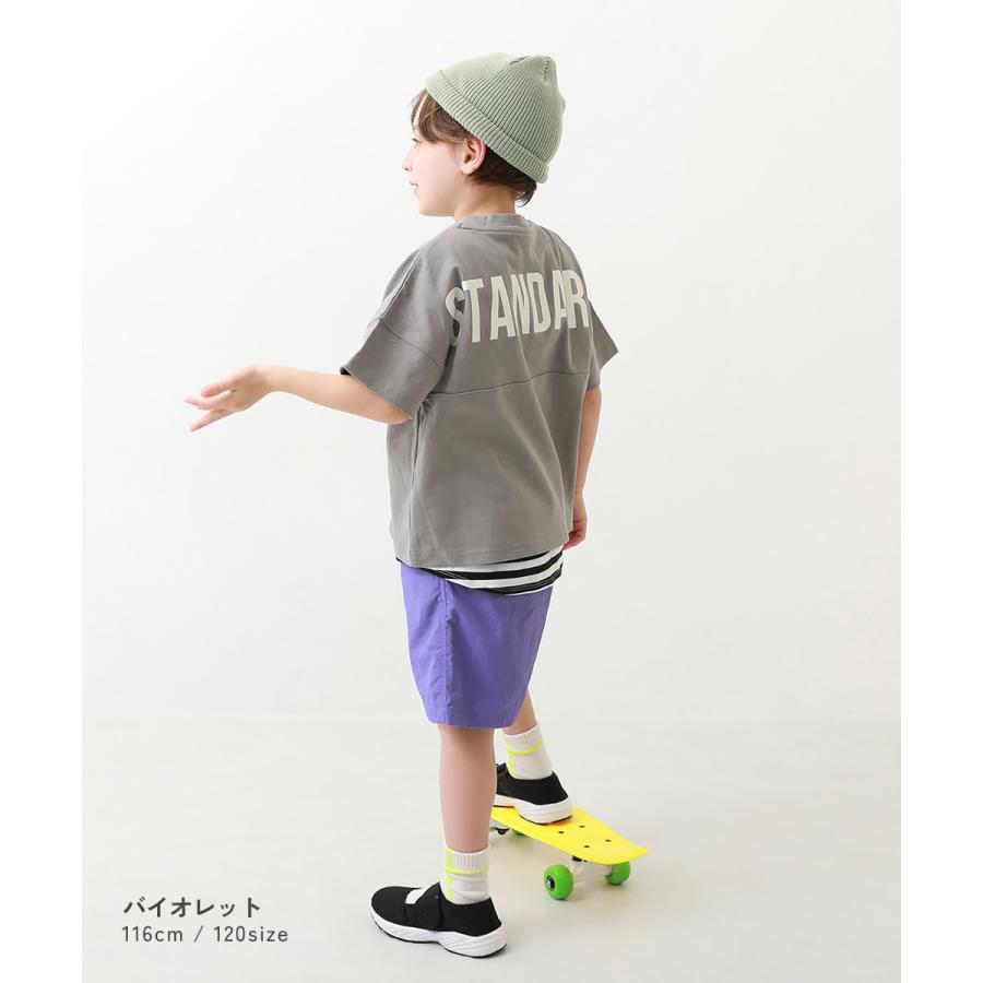 半ズボン 短パン ウエストゴム ショートパンツ ボトムス 【水はじく】撥水ナイロン ハーフパンツ(水陸両用) キッズ デビロック 26ss_水はじく 爆買 | devirock | 20