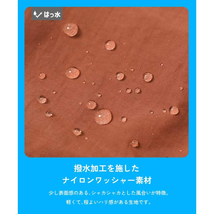 半ズボン 短パン ウエストゴム ショートパンツ ボトムス 【水はじく】撥水ナイロン ハーフパンツ(水陸両用) キッズ デビロック 26ss_水はじく 爆買 | devirock | 11