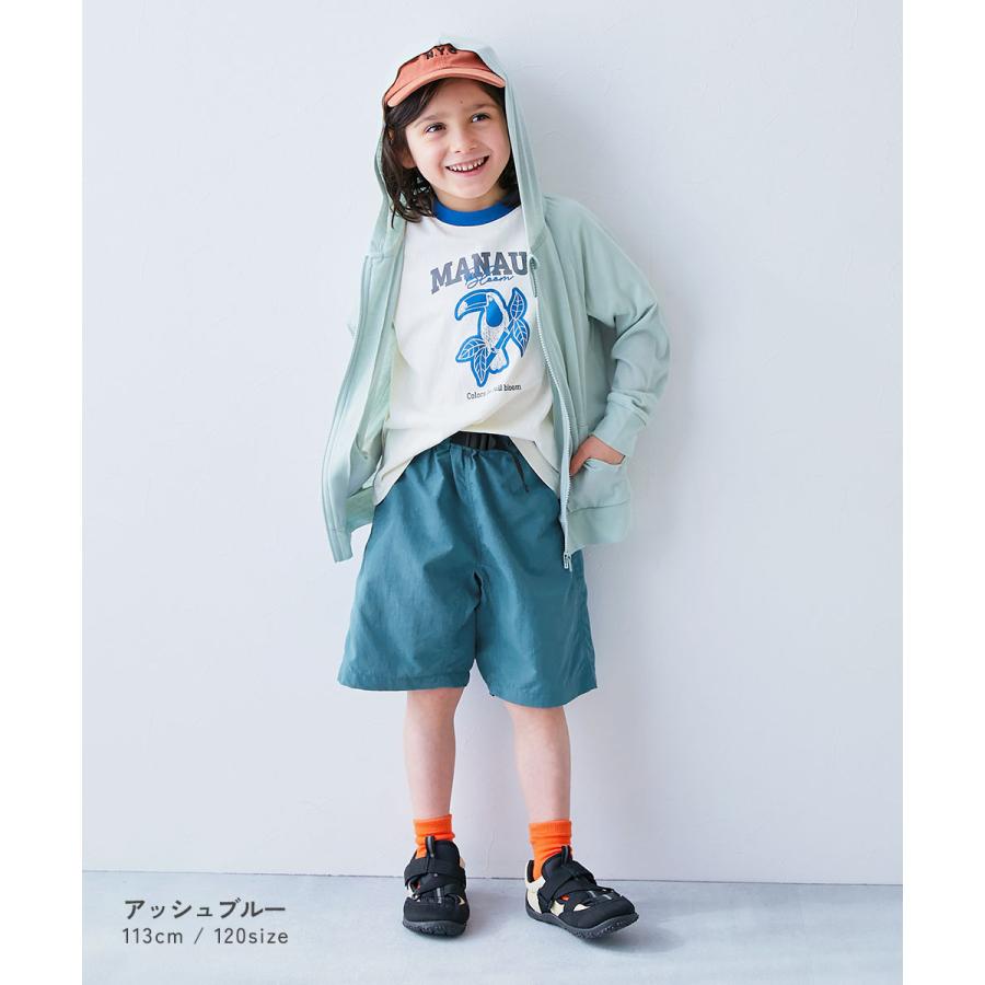 半ズボン 短パン ウエストゴム ショートパンツ ボトムス 【水はじく】撥水ナイロン ハーフパンツ(水陸両用) キッズ デビロック 26ss_水はじく 爆買 | devirock | 17