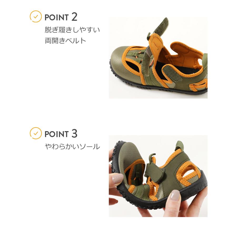 子供服 水がたまりにくい 水陸両用 アウトドアサンダルキッズ 男の子 女の子 シューズ サンダル 靴 デビロック devirock 24SS_サンダル特集 | devirock | 10