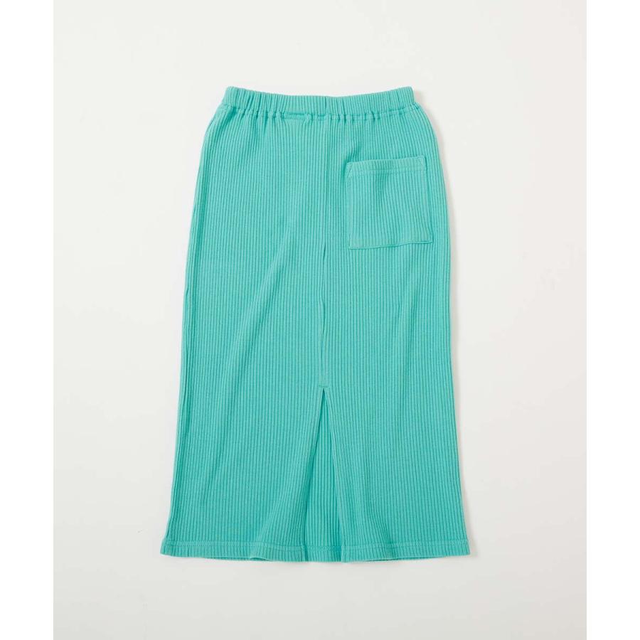 スカート ロング ボトムス リブスリットスカート キッズ 子供服 女の子  デビロック devirock | devirock | 18