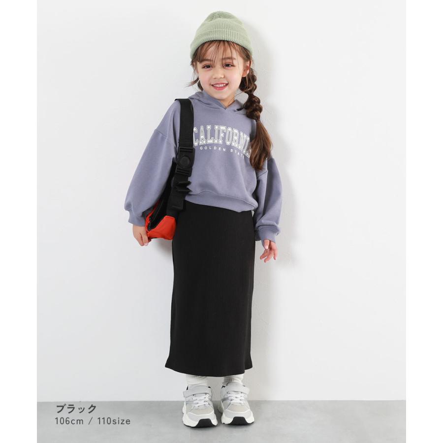スカート ロング ボトムス リブスリットスカート キッズ 子供服 女の子  デビロック devirock | devirock | 07