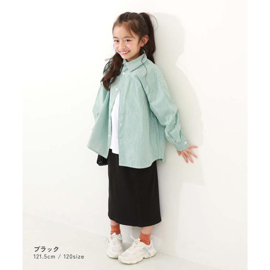 スカート ロング ボトムス リブスリットスカート キッズ 子供服 女の子  デビロック devirock | devirock | 08