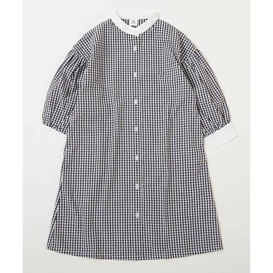 長袖ワンピース ワンピース 2WAY ボリュームスリーブ ストライプシャツワンピース キッズ 子供服 女の子  デビロック devirock | devirock | 16