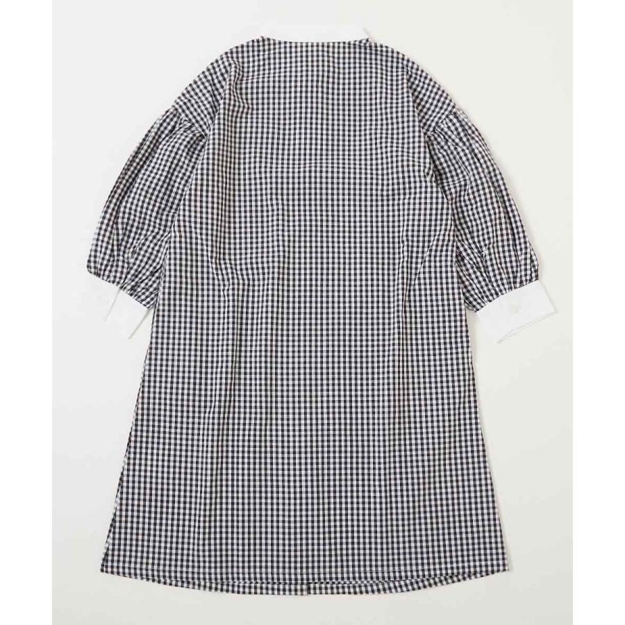 長袖ワンピース ワンピース 2WAY ボリュームスリーブ ストライプシャツワンピース キッズ 子供服 女の子  デビロック devirock | devirock | 17