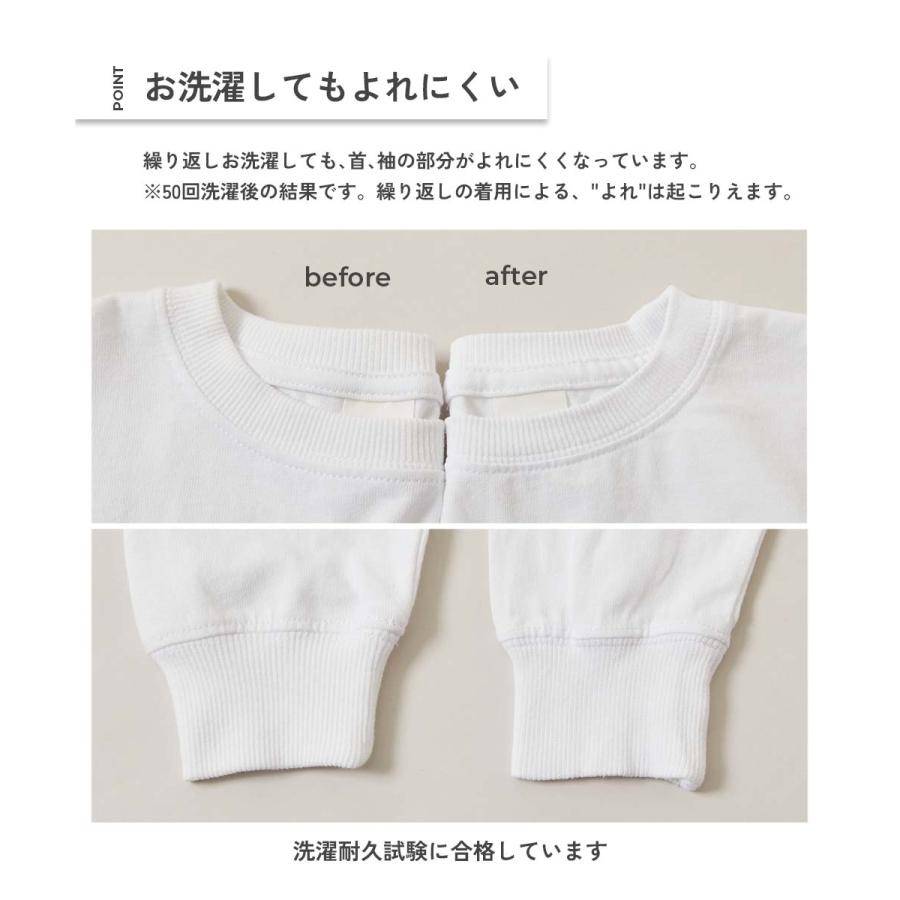 ロンT トップス 綿100% お洗濯してもよれにくい ビッグシルエット 袖リブ 大人 ボーダー 長袖Tシャツ キッズ 子供服 男の子 女の子  デビロック devirock | devirock | 22