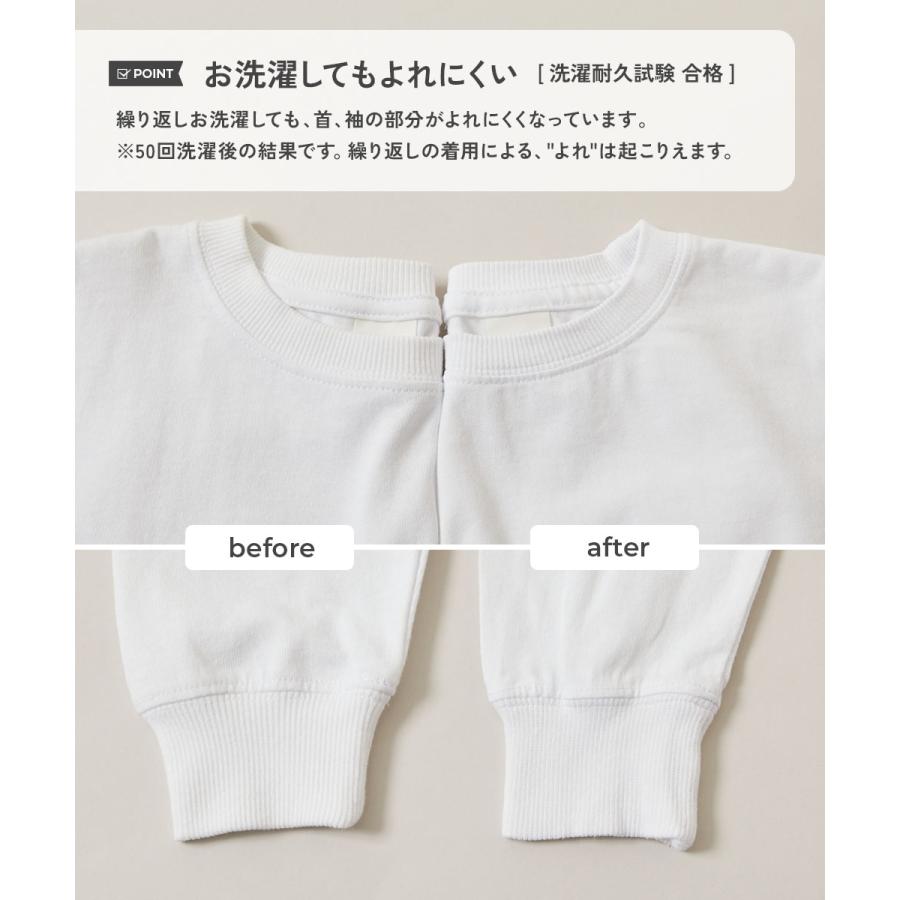 リンクコーデ 親子コーデ おそろい  耐久 親子リンク 綿100% お洗濯してもよれにくい ビッグシルエット 袖リブ 大人 ボーダー 長袖Tシャツ デビロック devirock | devirock | 22