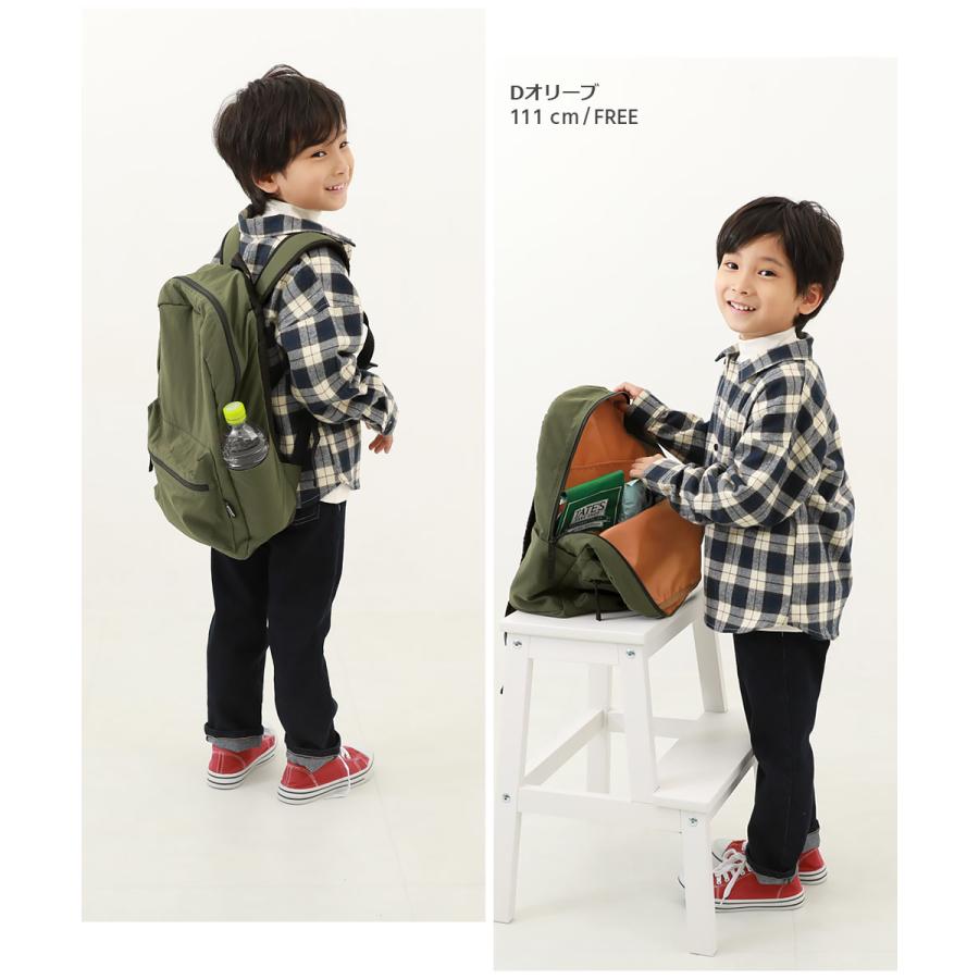 子供服 お弁当固定バンド付き 配色リュックサック(12L)キッズ 男の子 女の子 バッグ リュックサック デビロック devirock | devirock | 18