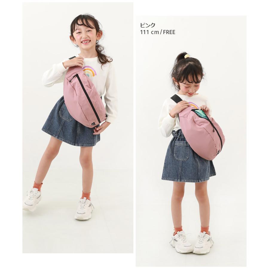 バッグ ボディバッグ キッズ 2WAY 親子で使える ゲーム機ケース固定バンド付き 配色 ショルダーバッグ 子供服 男の子 女の子 デビロック devirock | devirock | 21