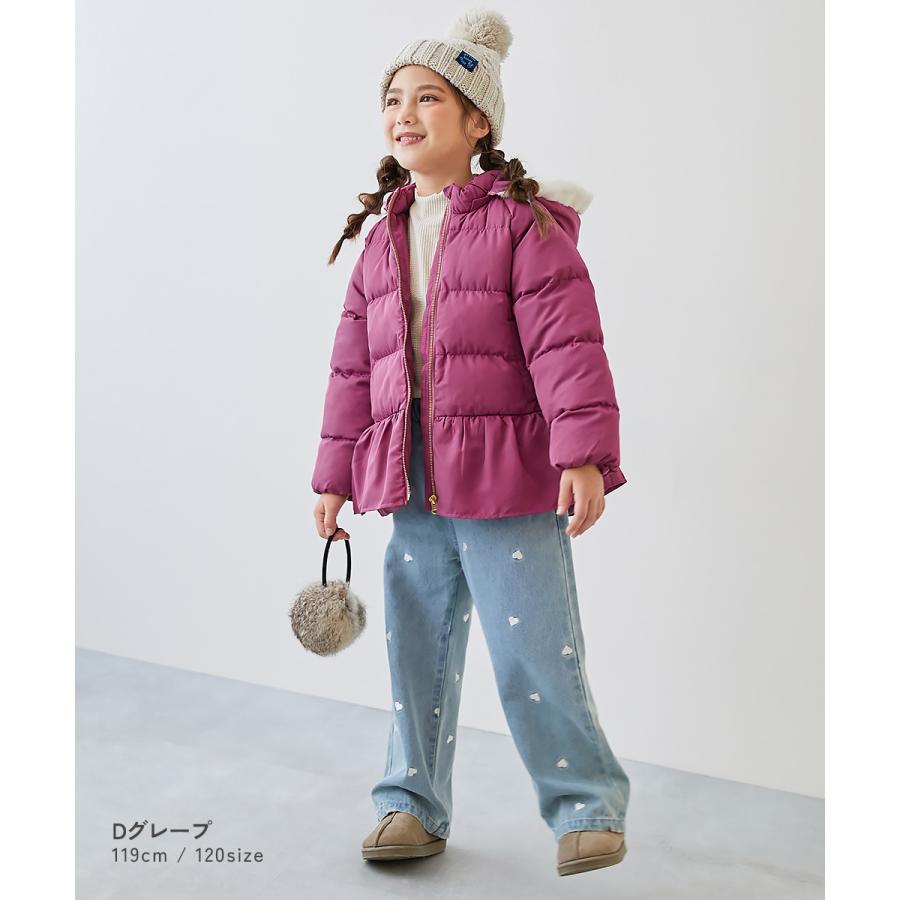 ダウンジャケット コート アウター ジャケット 洗える ファイバーダウン フードが取り外せる キッズ 子供服 女の子  デビロック devirock | devirock | 22