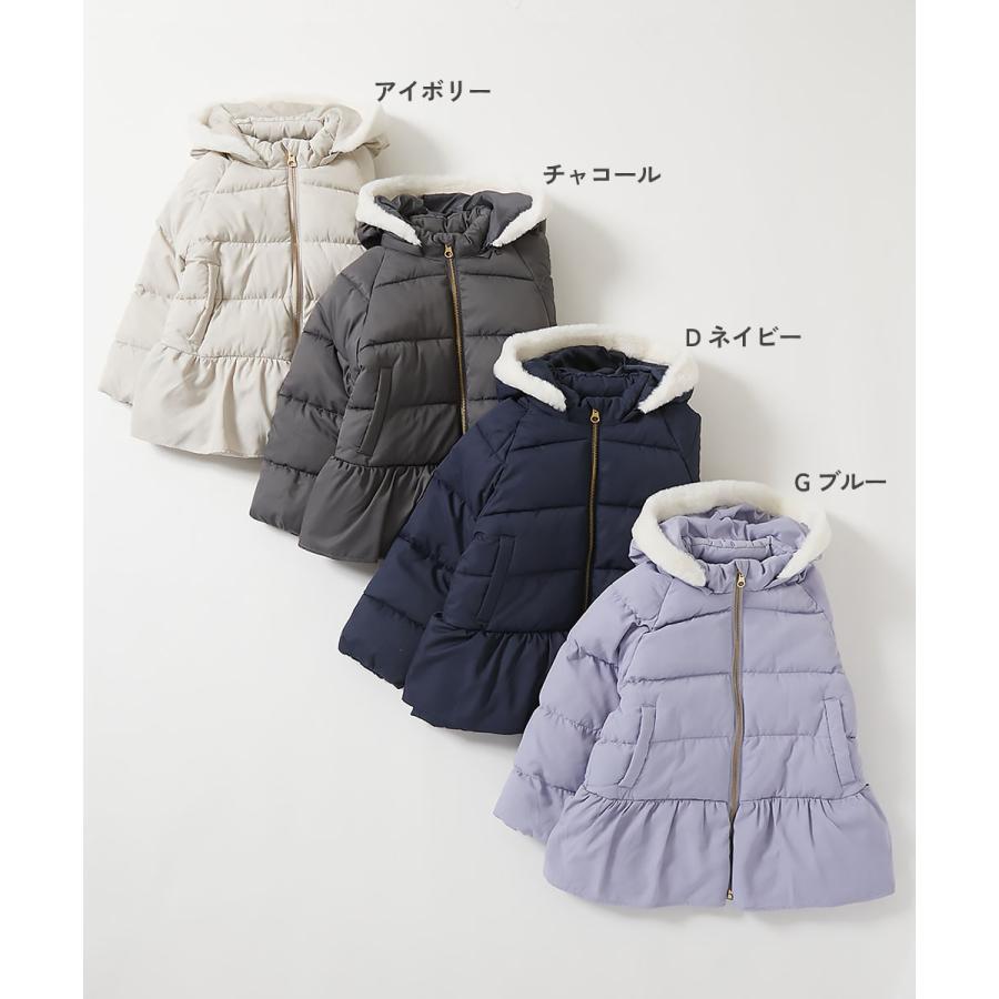 ダウンジャケット コート アウター ジャケット 洗える ファイバーダウン フードが取り外せる キッズ 子供服 女の子  デビロック devirock | devirock | 09