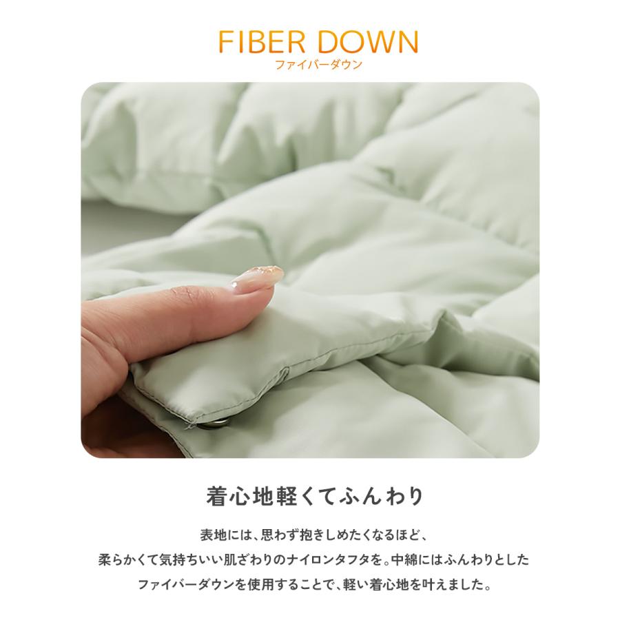 ダウンジャケット コート アウター ジャケット 洗える ファイバーダウン フードが取り外せる キッズ 子供服 女の子  デビロック devirock | devirock | 13