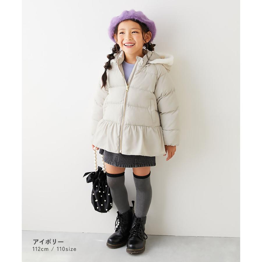 ダウンジャケット コート アウター ジャケット 洗える ファイバーダウン フードが取り外せる キッズ 子供服 女の子  デビロック devirock | devirock | 16